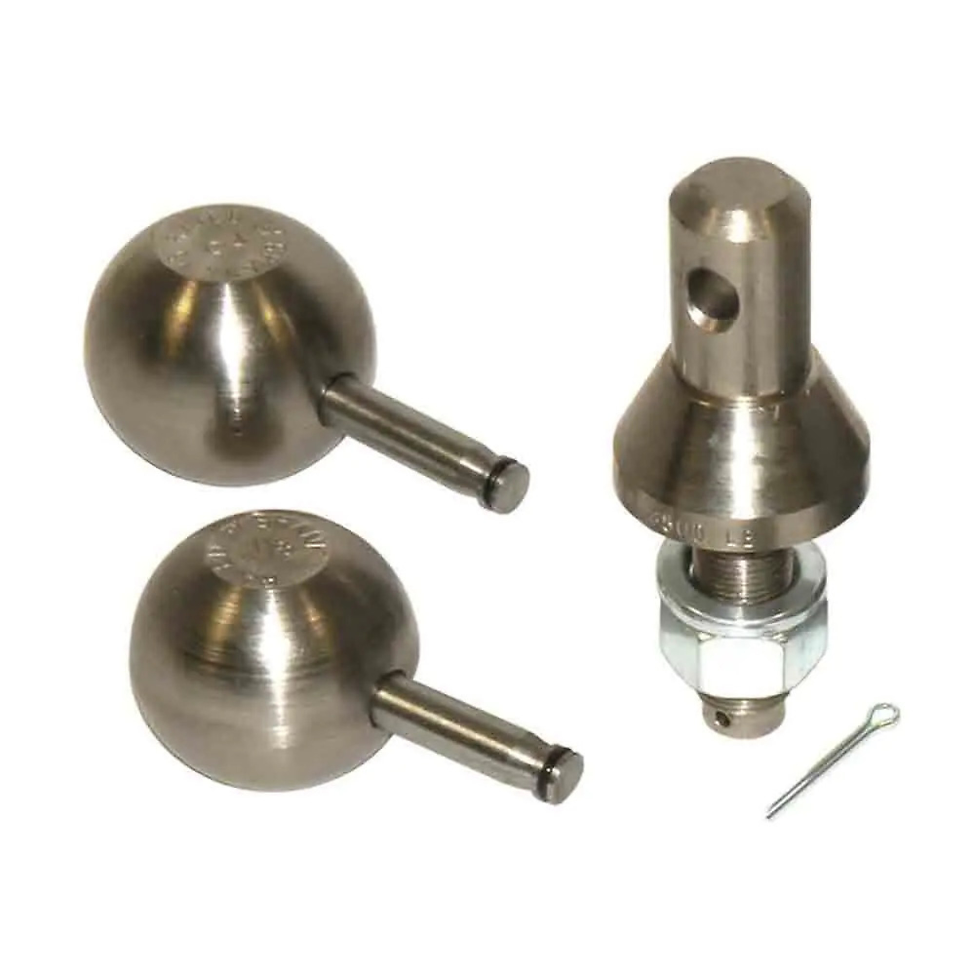 Convert-A-Ball Long Shank Interchangeable Hitch Ball Set — 1-7/8in. & 2in. Balls, 3/4in. x 2.25in. Shank, 3500 Lb. Capacity, Model# 944-800